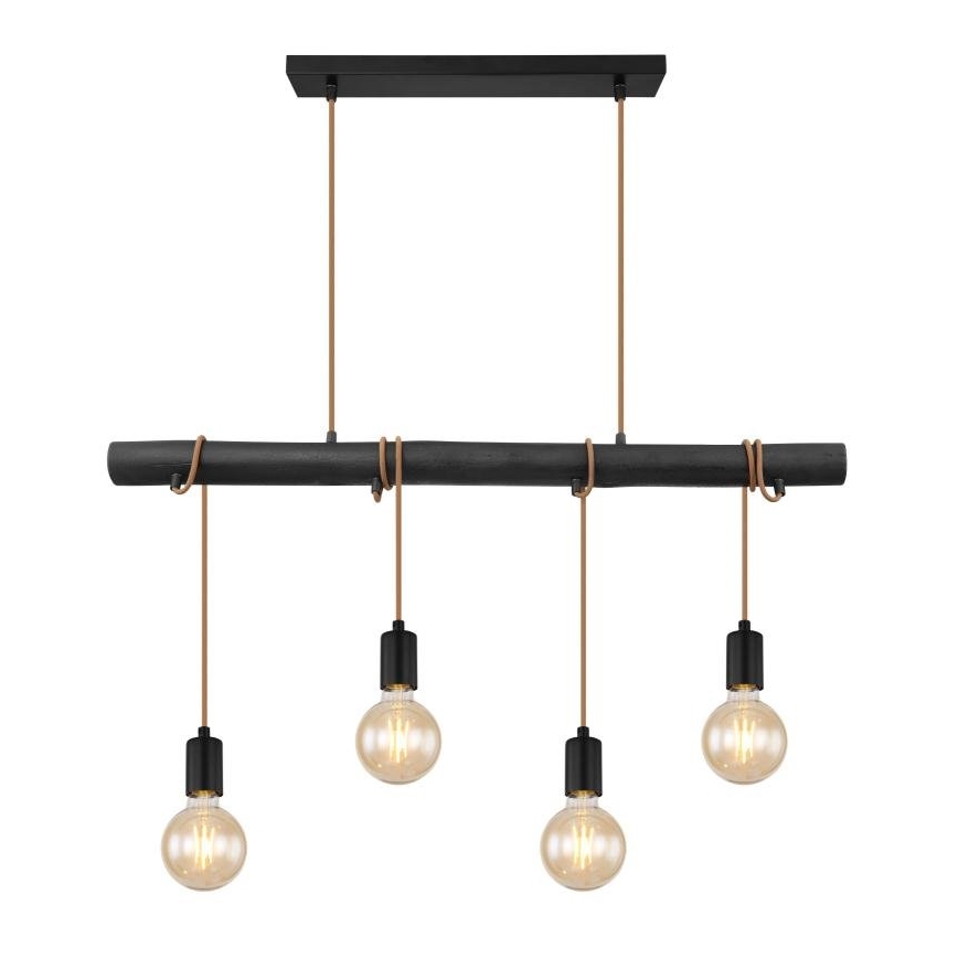 Globo 15459-4H - Kattokruunu johdossa LEO 4xE27/60W/230V