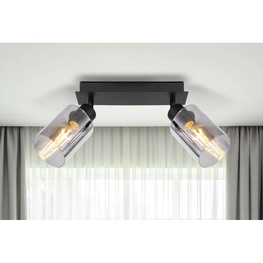 Globo - Kohdevalo 2xE27/15W/230V musta