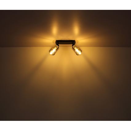 Globo - Kohdevalo 2xE27/15W/230V musta