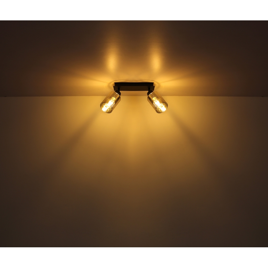 Globo - Kohdevalo 2xE27/15W/230V musta