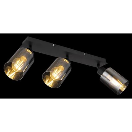 Globo - Kohdevalo 3xE27/15W/230V musta