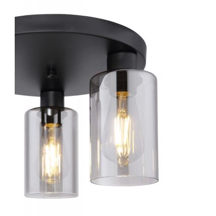 Globo - Kattovalo 3xE27/60W/230V musta