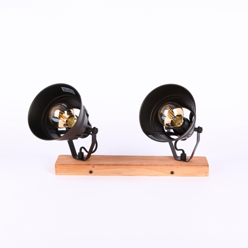 Globo - Kohdevalo 2xE27/60W/230V jalokuusi