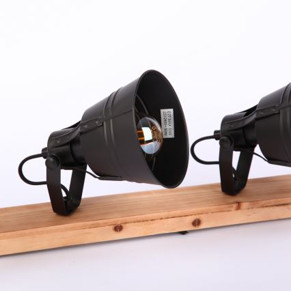 Globo - Kohdevalo 4xE27/60W/230V jalokuusi