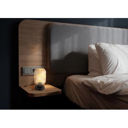 Globo - Pöytävalaisin 1xE27/40W/230V ruskea