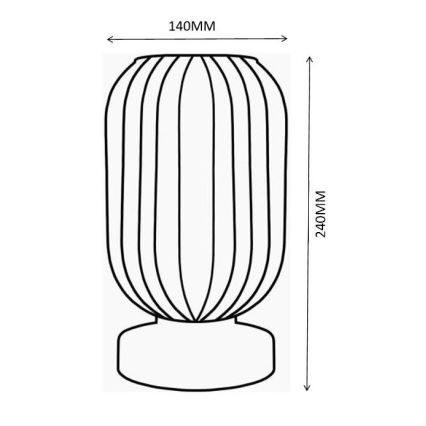 Globo - Pöytävalaisin 1xE27/40W/230V valkoinen