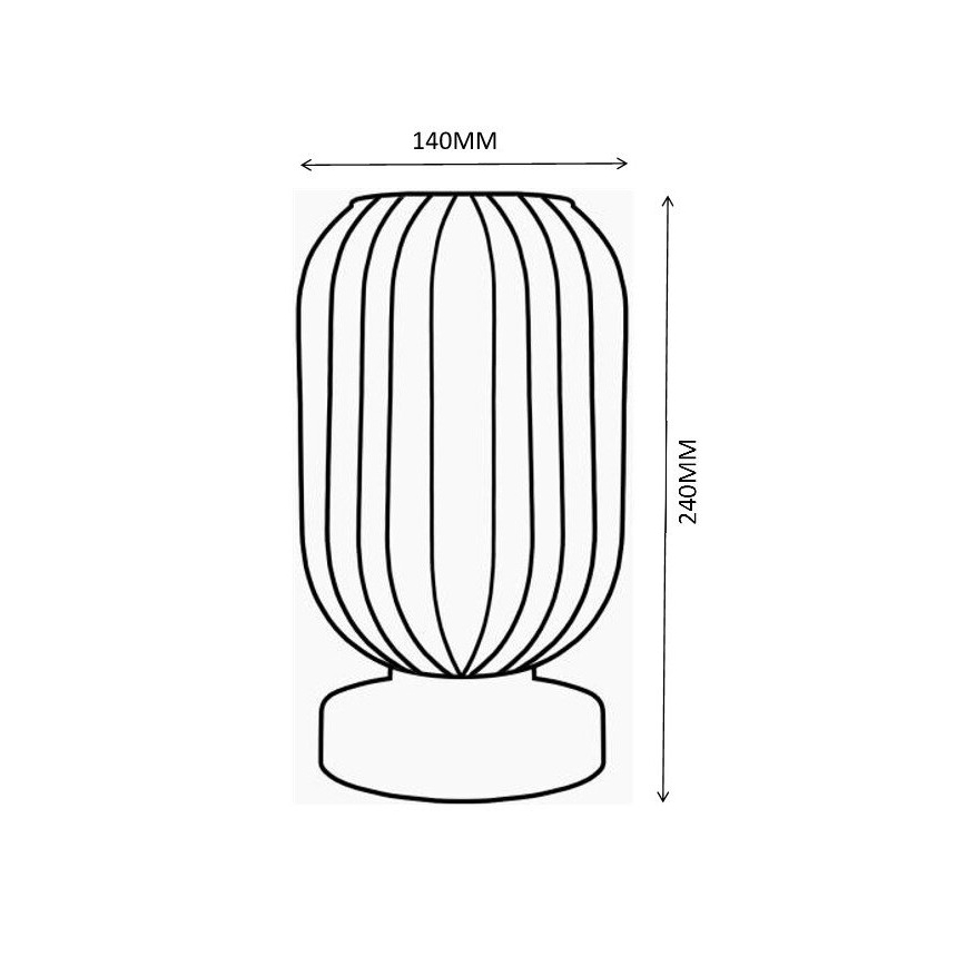 Globo - Pöytävalaisin 1xE27/40W/230V harmaa
