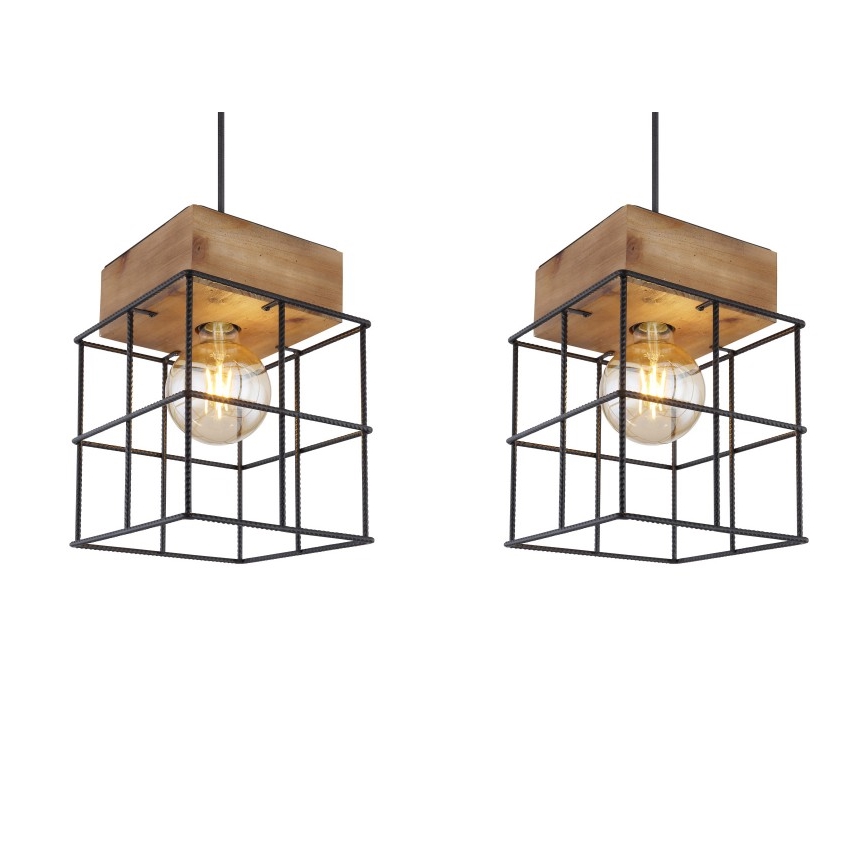 Globo - Kattokruunu johdossa 3xE27/60W/230V