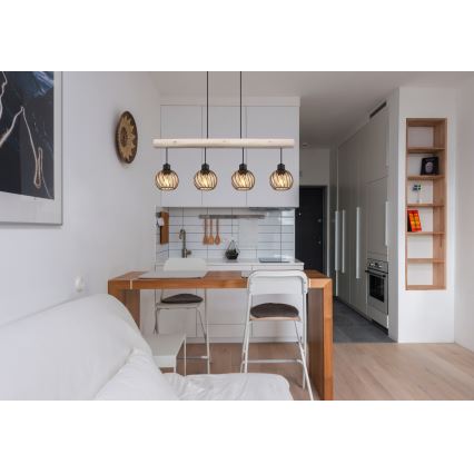 Globo - Kattokruunu johdossa 4xE27/15W/230V