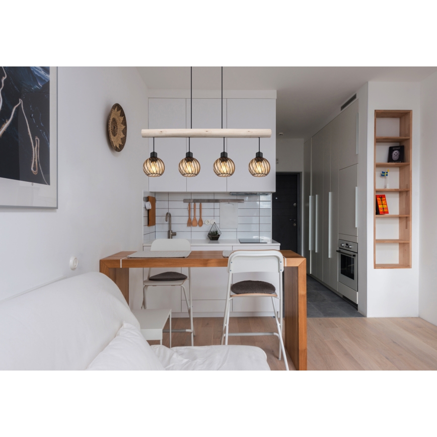 Globo - Kattokruunu johdossa 4xE27/15W/230V