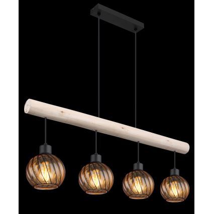 Globo - Kattokruunu johdossa 4xE27/15W/230V