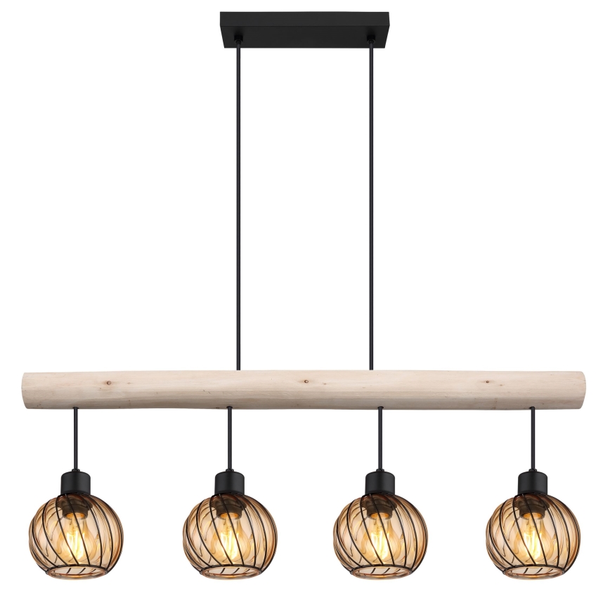 Globo - Kattokruunu johdossa 4xE27/15W/230V