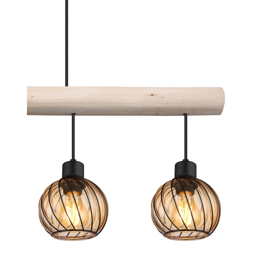 Globo - Kattokruunu johdossa 4xE27/15W/230V