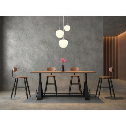 Globo - Kattokruunu johdossa 3xE27/40W/230V valkoinen