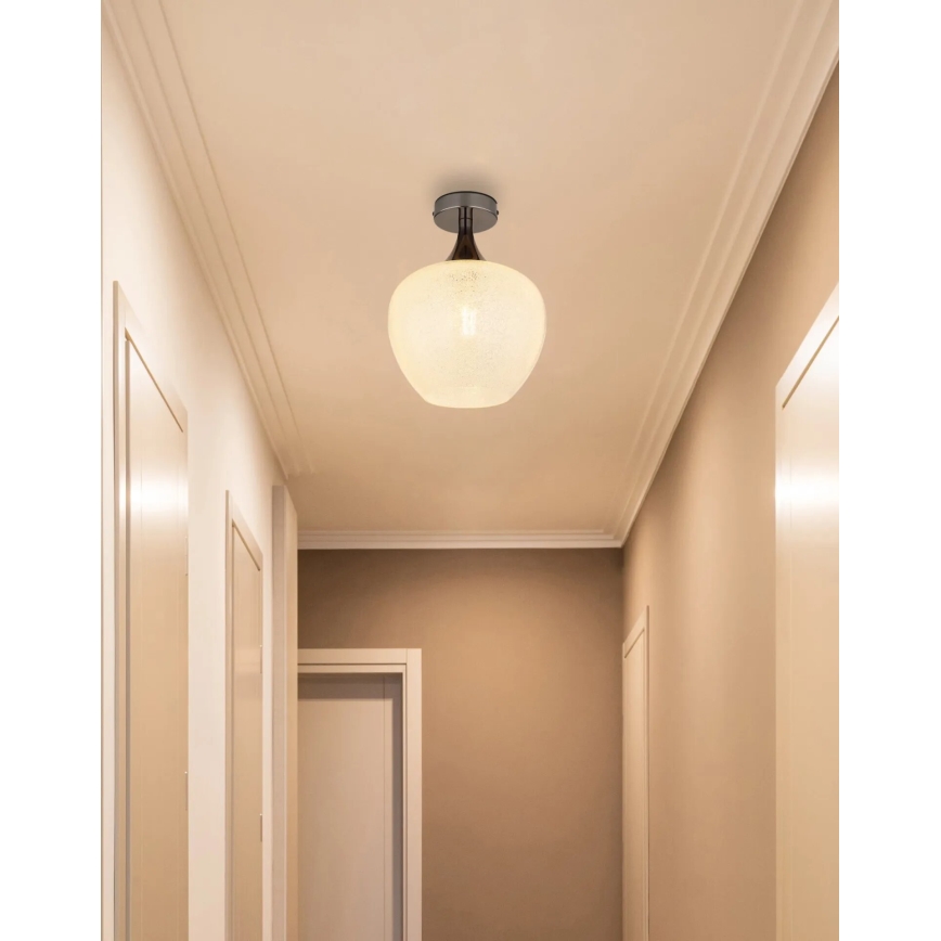 Globo - Kattovalo 1xE27/40W/230V valkoinen/antrasiitti