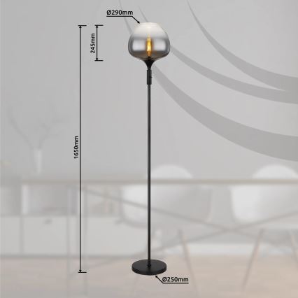 Globo - Lattiavalaisin 1xE27/40W/230V musta