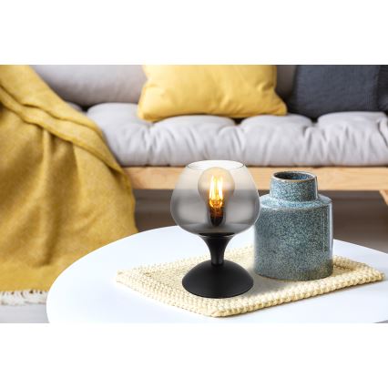 Globo - Pöytävalaisin 1xE27/40W/230V musta