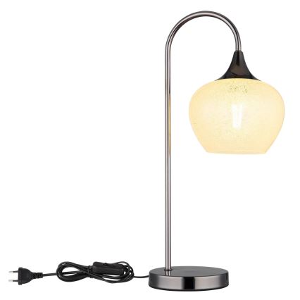 Globo - Pöytävalaisin 1xE27/40W/230V valkoinen/antrasiitti