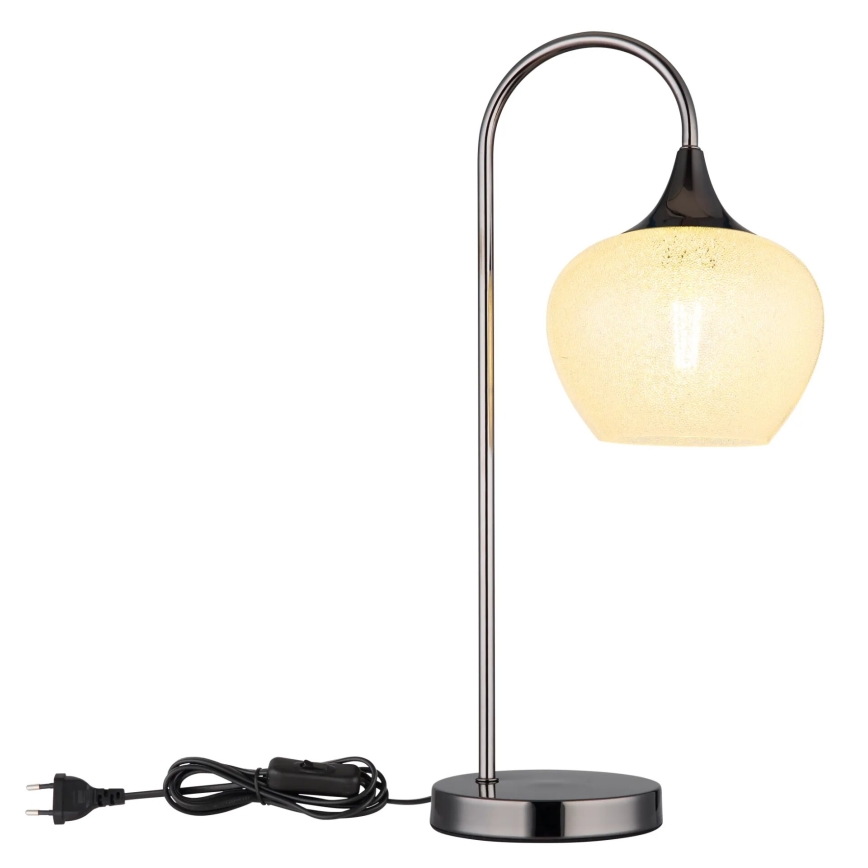 Globo - Pöytävalaisin 1xE27/40W/230V valkoinen/antrasiitti