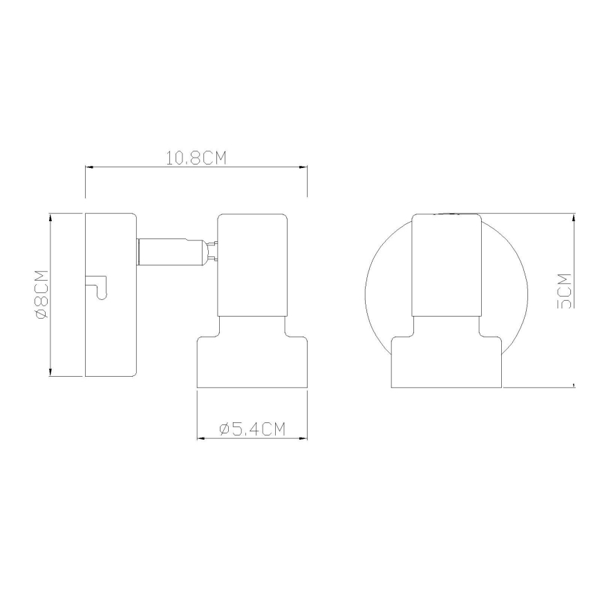 Globo - Pöytävalaisin 1xE27/40W/230V valkoinen/antrasiitti
