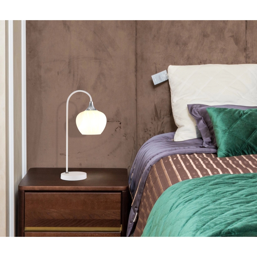 Globo - Pöytävalaisin 1xE27/40W/230V valkoinen