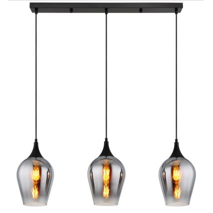 Globo - Kattokruunu johdossa 3xE27/60W/230V