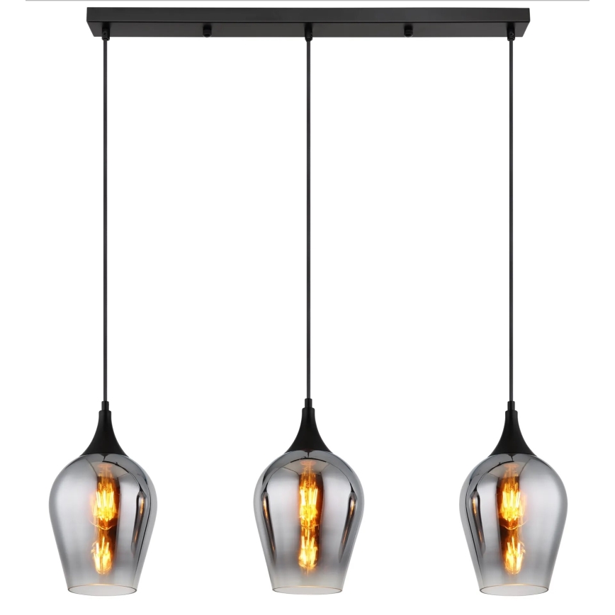 Globo - Kattokruunu johdossa 3xE27/60W/230V