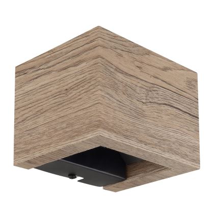 Globo - LED-seinävalaisin LED/8W/230V ruskea