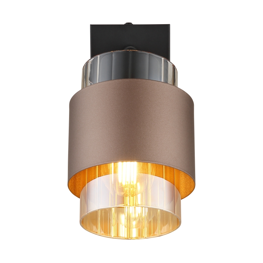 Globo - Suunnattava seinävalaisin 1xE27/40W/230V musta/pronssi