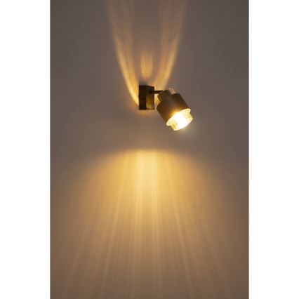 Globo - Suunnattava seinävalaisin 1xE27/40W/230V musta/pronssi