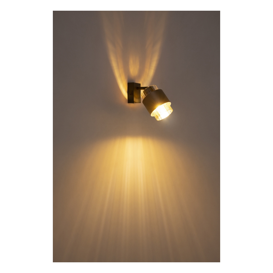 Globo - Suunnattava seinävalaisin 1xE27/40W/230V musta/pronssi