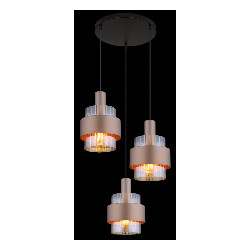 Globo - Riippuvalaisin johdolla 3xE27/60W/230V