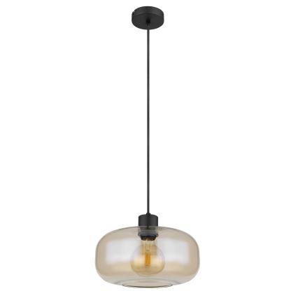 Globo - Kattokruunu johdossa 1xE27/40W/230V halkaisija 28 cm läpinäkyvä