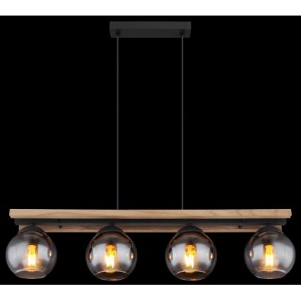 Globo - Kattokruunu johdossa 4xE27/25W/230V