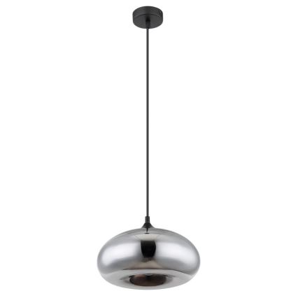 Globo - Kattokruunu johdossa 1xE27/60W/230V kiiltävä kromi