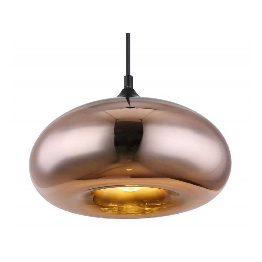 Globo - Kattokruunu johdossa 1xE27/60W/230V kupari