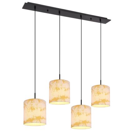 Globo 15580-4H - Kattokruunu johdossa ENGELBERT 4xE27/40W/230V