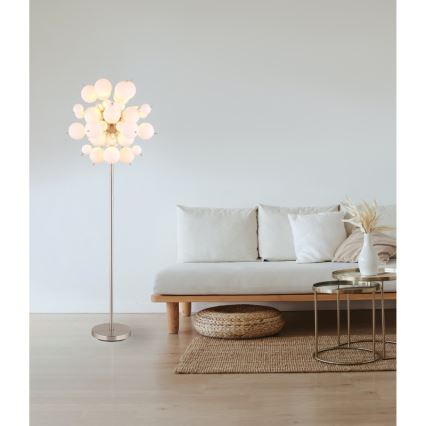 Globo - Lattialamppu 6xE14/25W/230V valkoinen