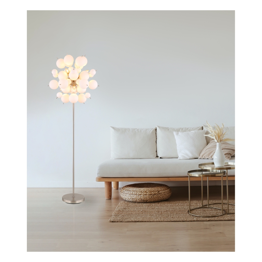 Globo - Lattialamppu 6xE14/25W/230V valkoinen