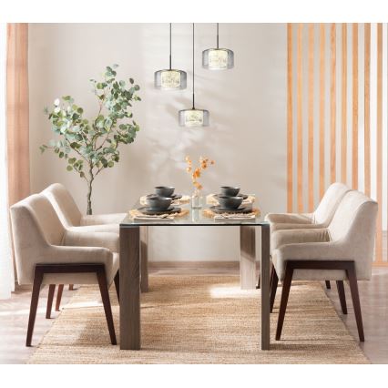 Globo - LED-kattokruunu johdossa 3xLED/8W/230V