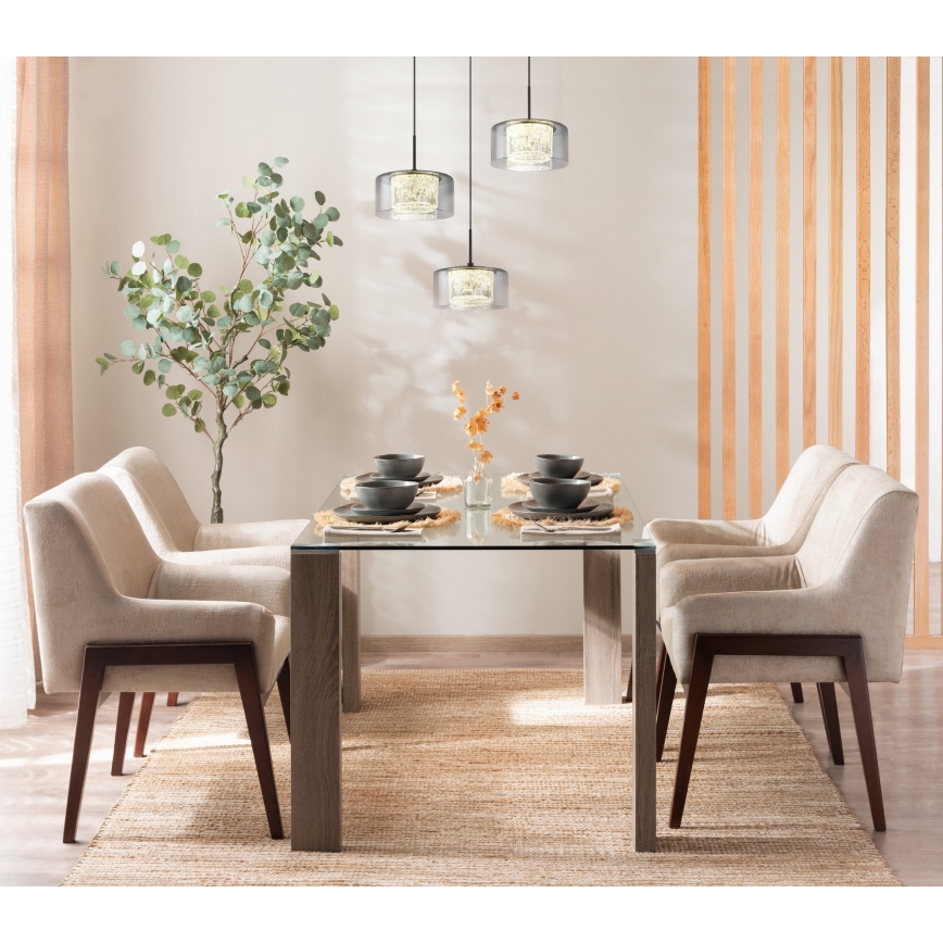 Globo - LED-kattokruunu johdossa 3xLED/8W/230V