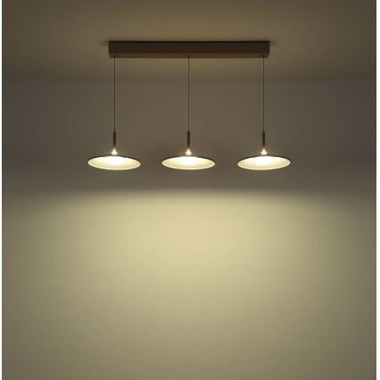 Globo - LED-riippuvalaisin vaijerilla LED/24W/230V 4000K beige