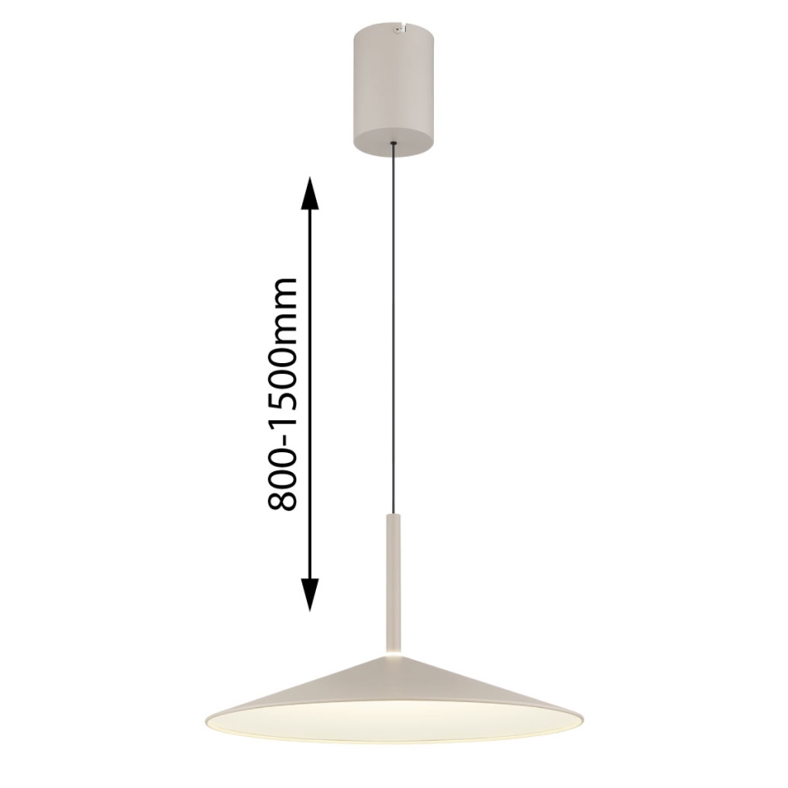 Globo - LED-riippuvalaisin vaijerilla LED/18W/230V 4000K beige
