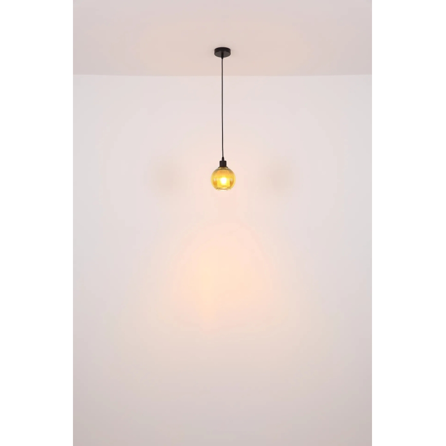 Globo - Kattokruunu johdossa 1xE27/25W/230V halkaisija 15 cm vihreä