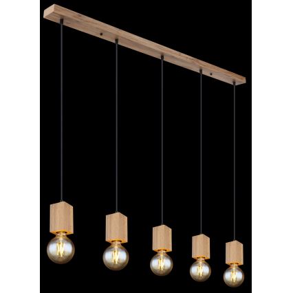 Globo 15655-5H - Kattokruunu johdossa ERNA 5xE27/60W/230V