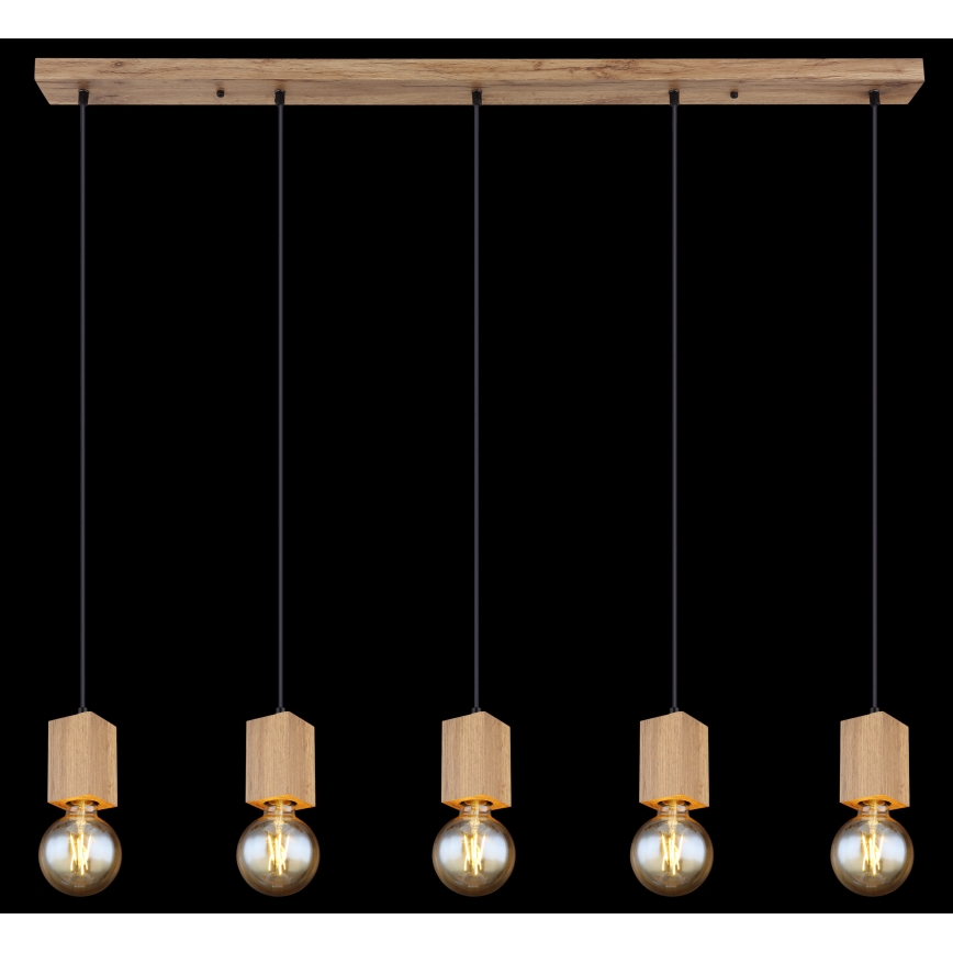 Globo 15655-5H - Kattokruunu johdossa ERNA 5xE27/60W/230V