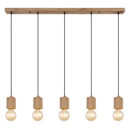 Globo 15655-5H - Kattokruunu johdossa ERNA 5xE27/60W/230V