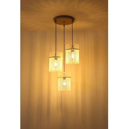 Globo - Riippuvalaisin vaijerilla 3xE27/60W/230V