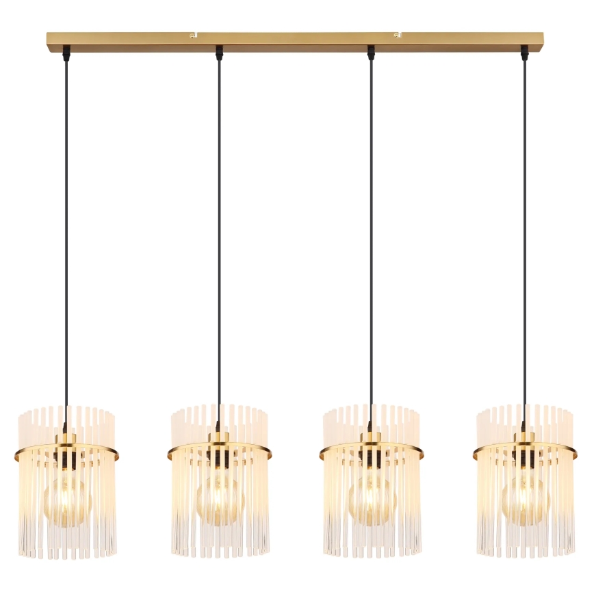 Globo - Kattokruunu johdossa 4xE27/60W/230V kulta