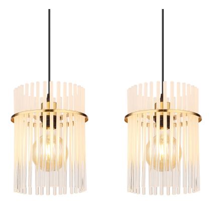 Globo - Kattokruunu johdossa 4xE27/60W/230V kulta